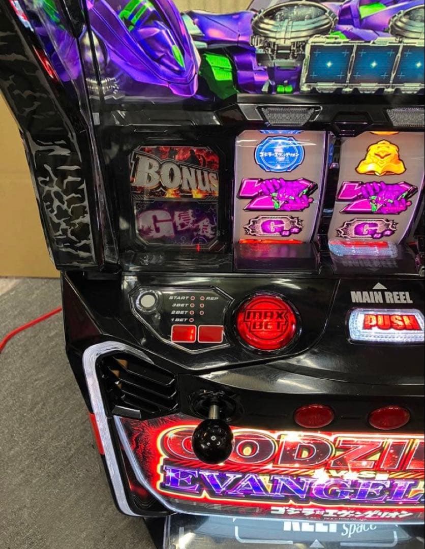 スマスロ実機 パチスロ Ｌ ゴジラ対エヴァンゲリオン 簡易ユニット付⭕️送料無料⭕️