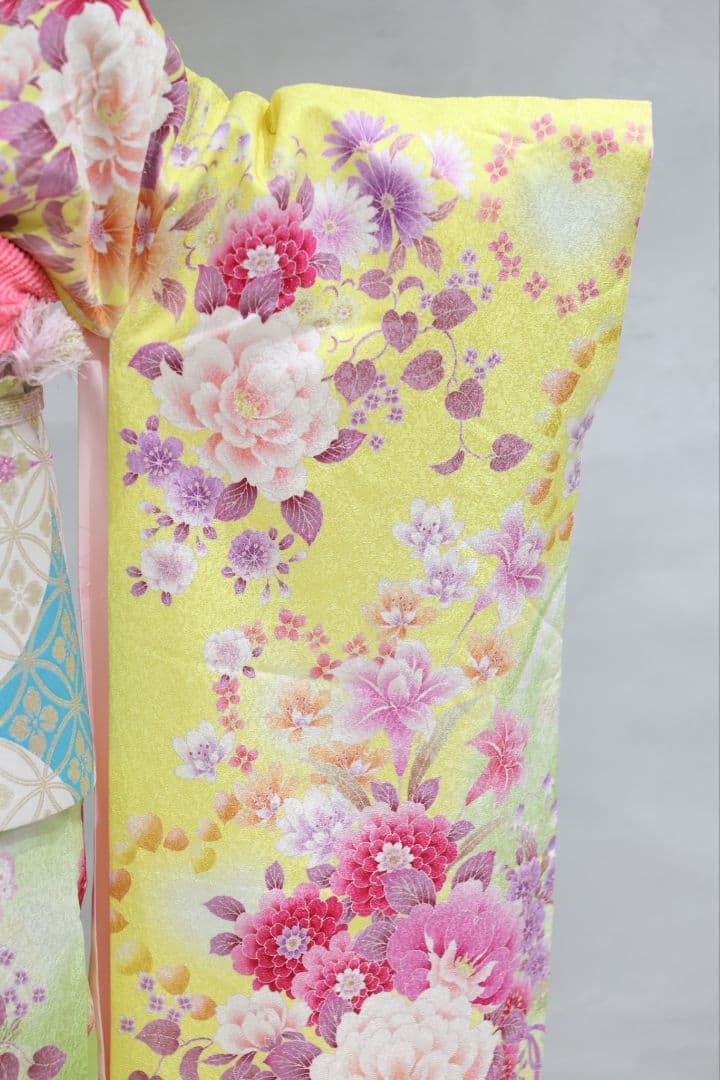 【即日発送】成人式にまだ間に合う｜振袖フルセット 黄色 花柄39800円