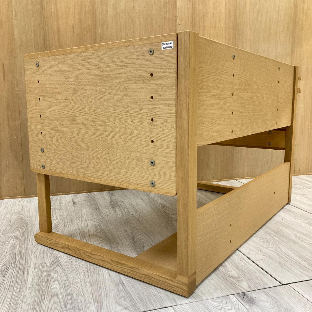 【カリモク】ベネッセ　学習机　デスク　高さ調整