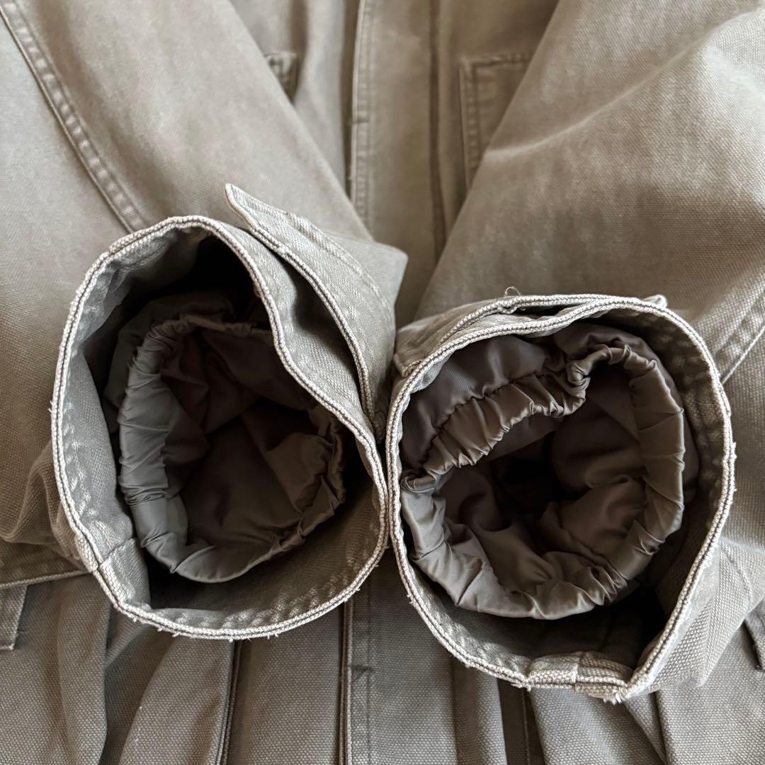 美品✨90s ティンバーランド ハンティングジャケット 襟レザー中綿ライナー 付