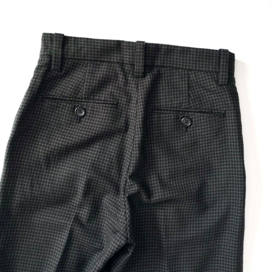 MARGARET HOWELL✨ギンガム ウール ツイルパンツ