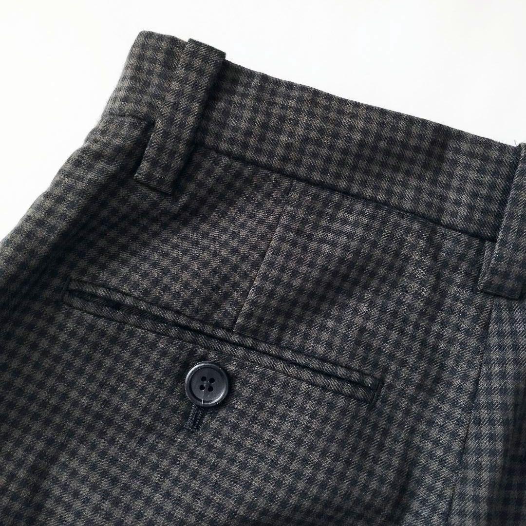 MARGARET HOWELL✨ギンガム ウール ツイルパンツ