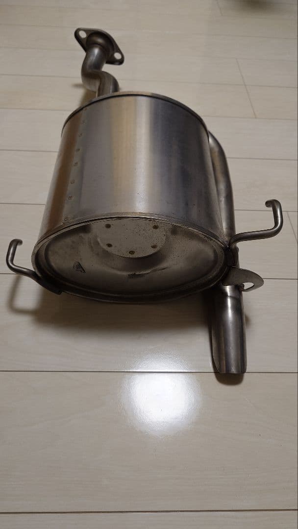 ステンレス製円筒形マフラー本体