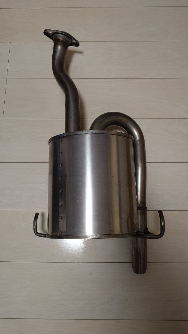 ステンレス製円筒形マフラー本体