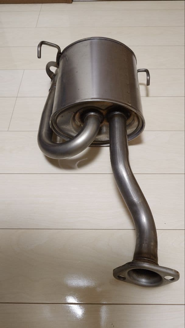 ステンレス製円筒形マフラー本体