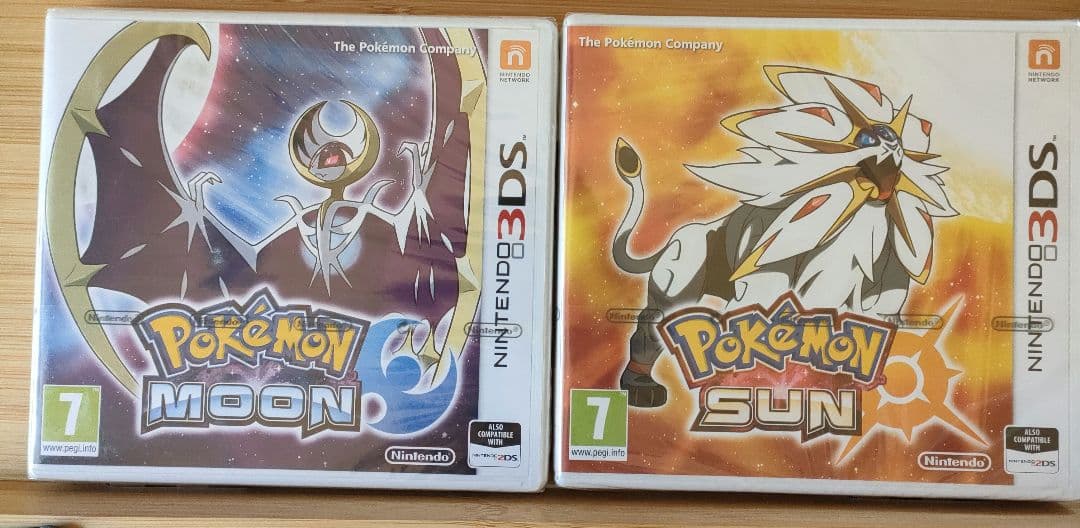 【正規品·新品未開封】ポケモンムーン＆ポケモンサンセット　欧州版