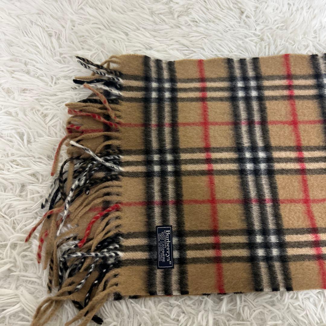 未使用級　Burberrys バーバリー ロンドン マフラー カシミヤ100%