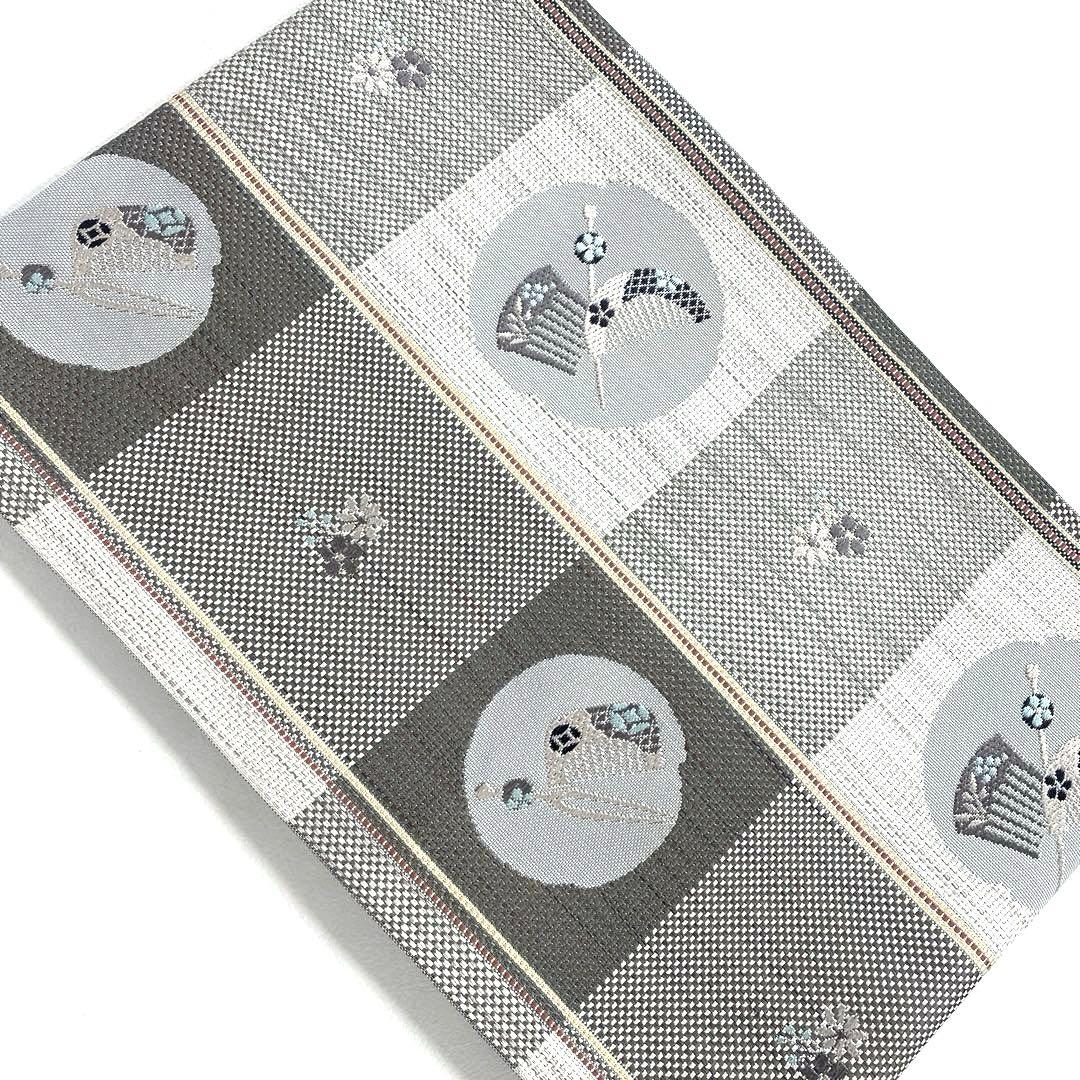 専用帯6201 ●高級 正絹 本場筑前博多織 松葉仕立て 名古屋帯 簪 櫛