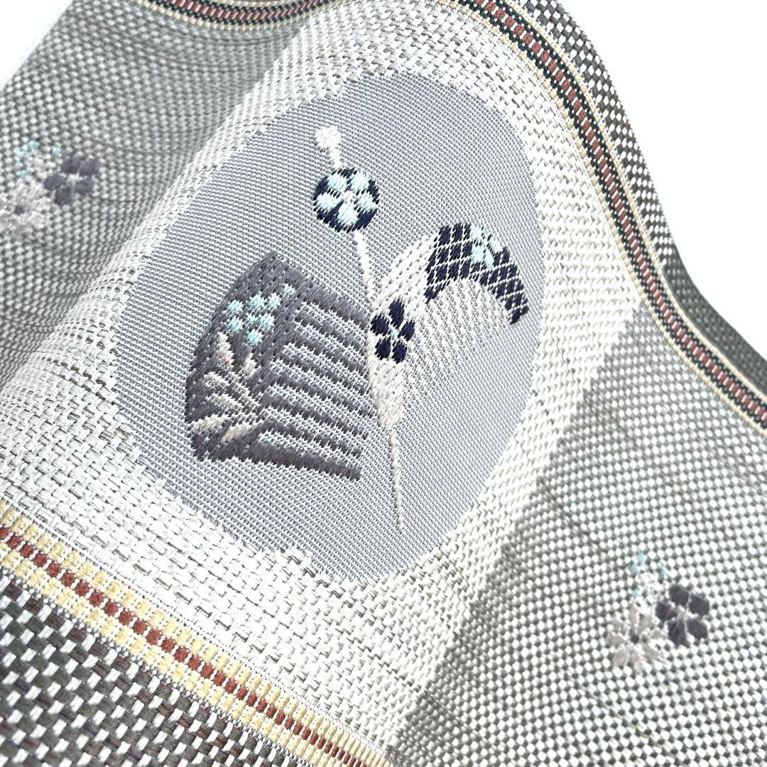 専用帯6201 ●高級 正絹 本場筑前博多織 松葉仕立て 名古屋帯 簪 櫛