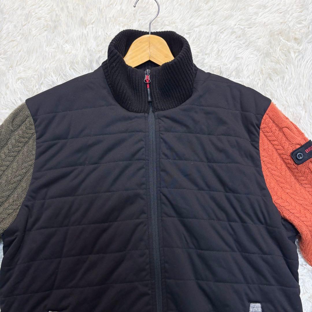 ブリーフィング　ケーブルニット　中綿　切替　20周年　L