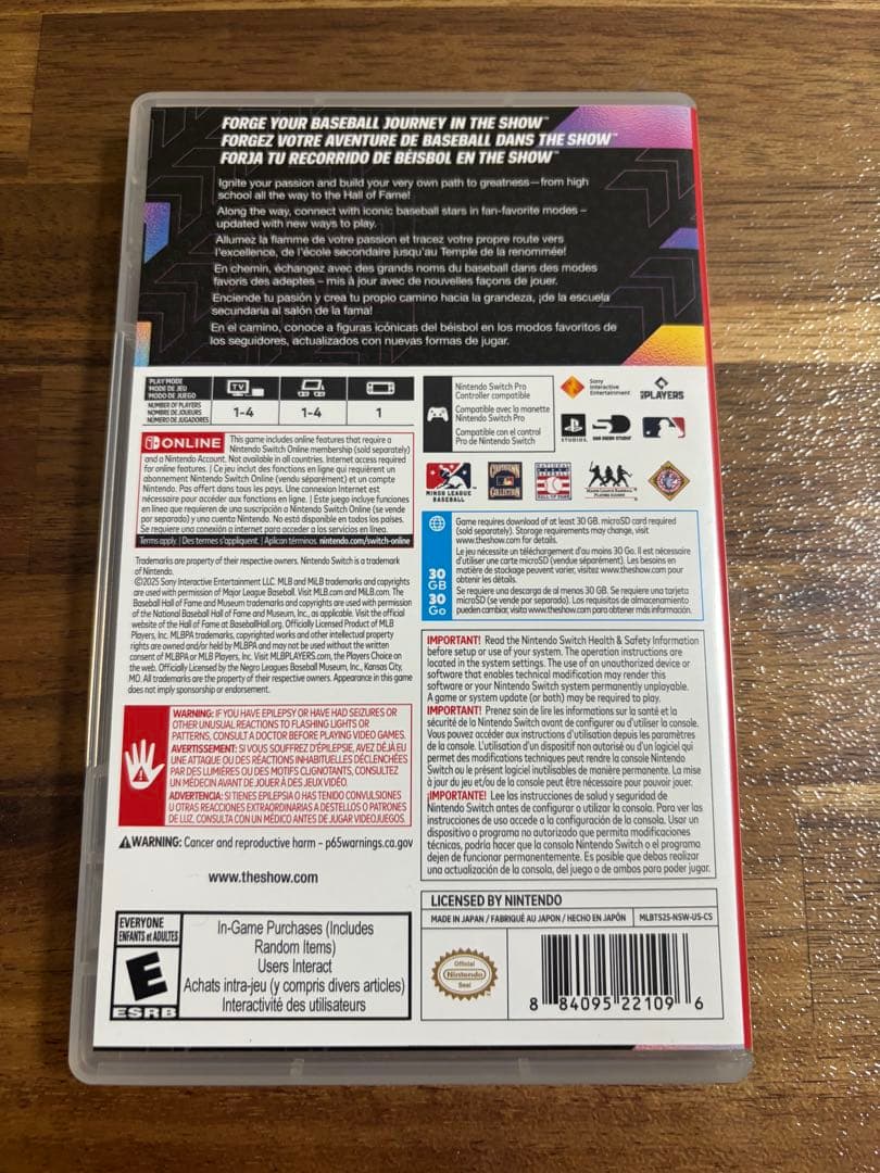 Nintendo Switch MLB The Show 25 Nintendo Switch