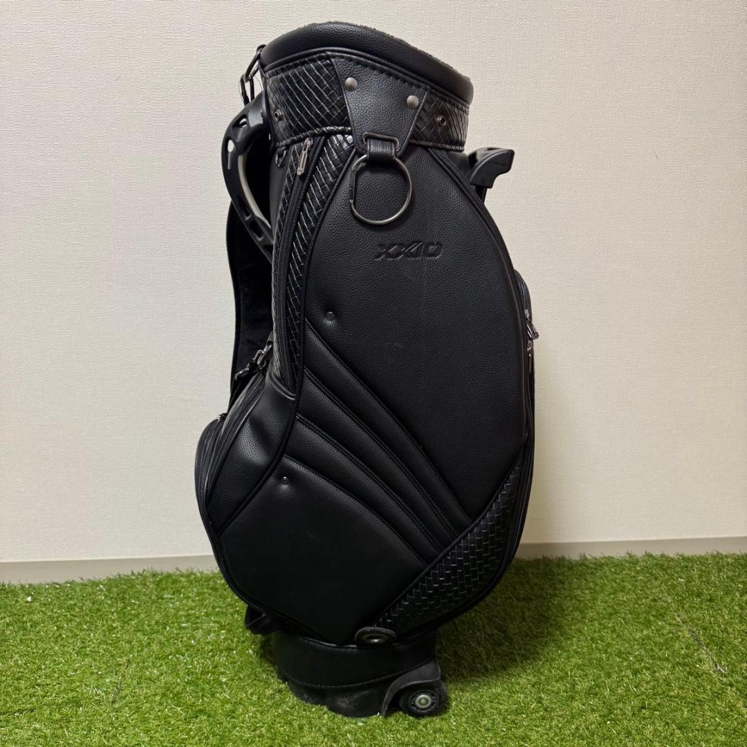DUNLOP XXIO ゼクシオ キャディバッグ メンズ キャスター付 レザー