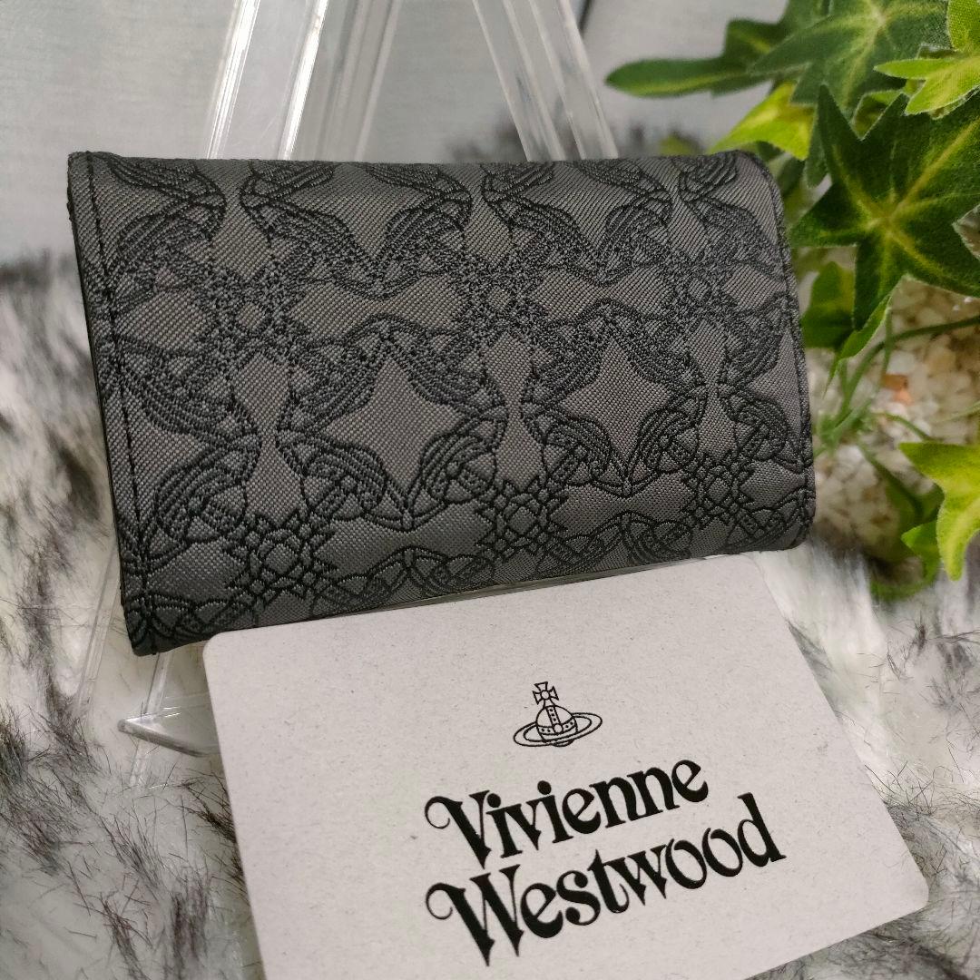 【美品 希少】 ヴィヴィアンウエストウッド キーケース 4連 オーブ ジャガード