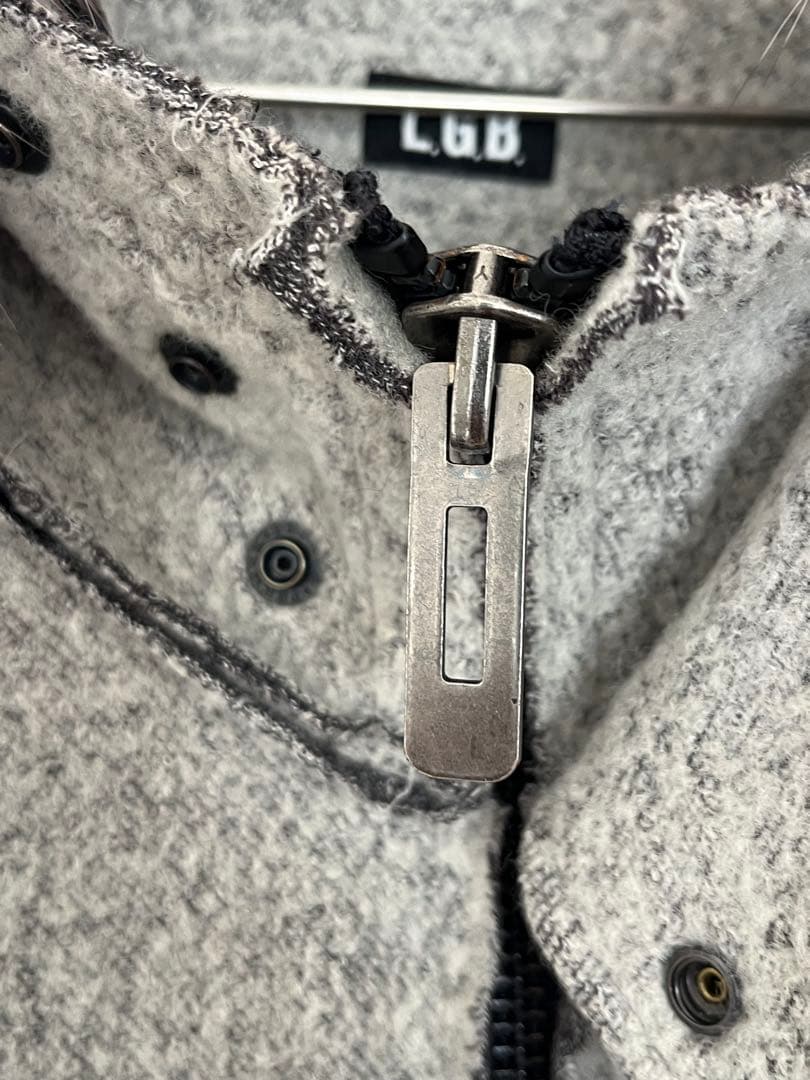 L.G.B ルグランブルーラクーンファー ロングスリーブパーカー　美品✨サイズ1