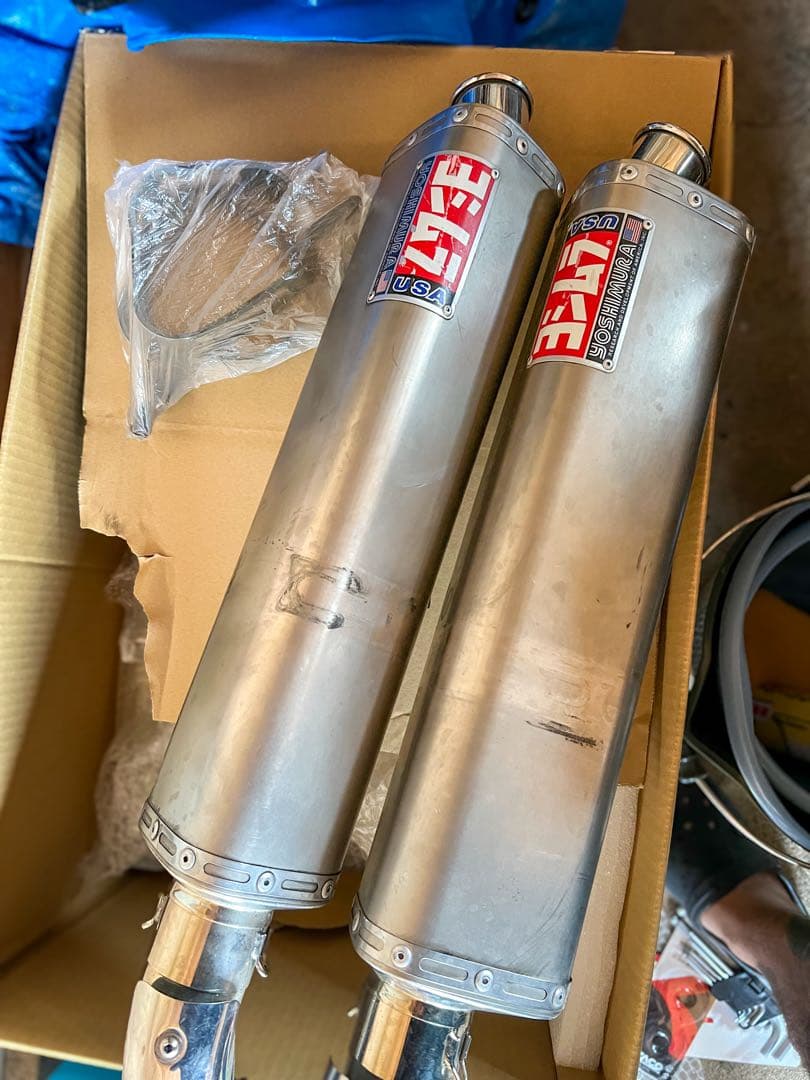 ヨシムラUSA チタンマフラー GSX1300R 隼 08-20スリップオン希少