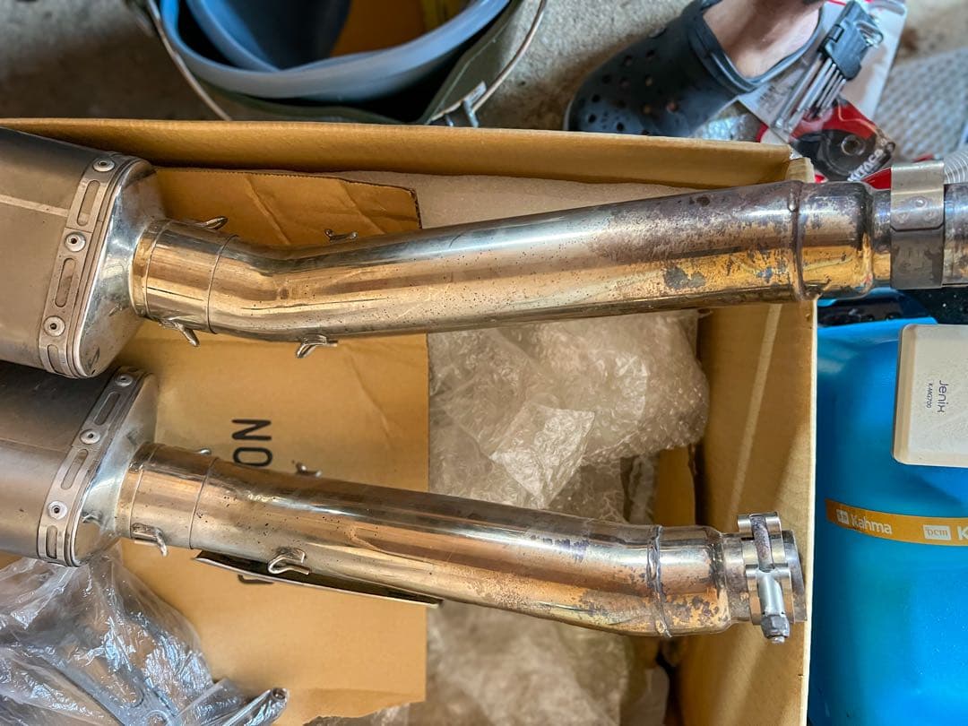 ヨシムラUSA チタンマフラー GSX1300R 隼 08-20スリップオン希少