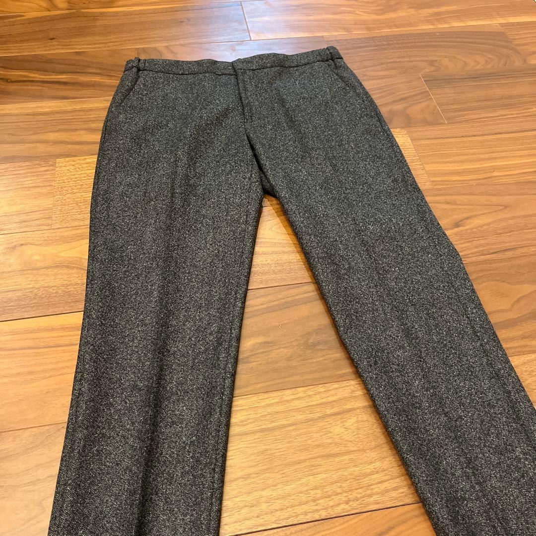 【未使用】INCOTEX インコテックス ウール グレー スラックス 48