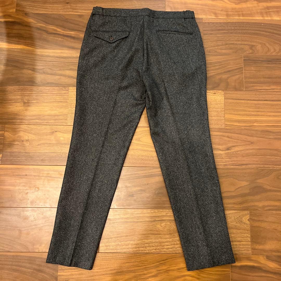 【未使用】INCOTEX インコテックス ウール グレー スラックス 48