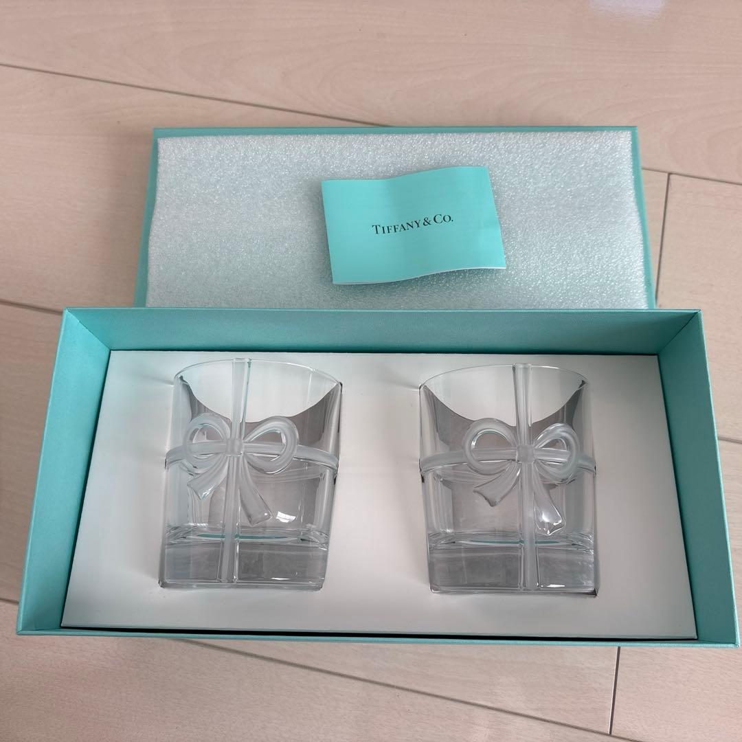 TIFFANY&Co. ティファニー　リボンボウグラスセット