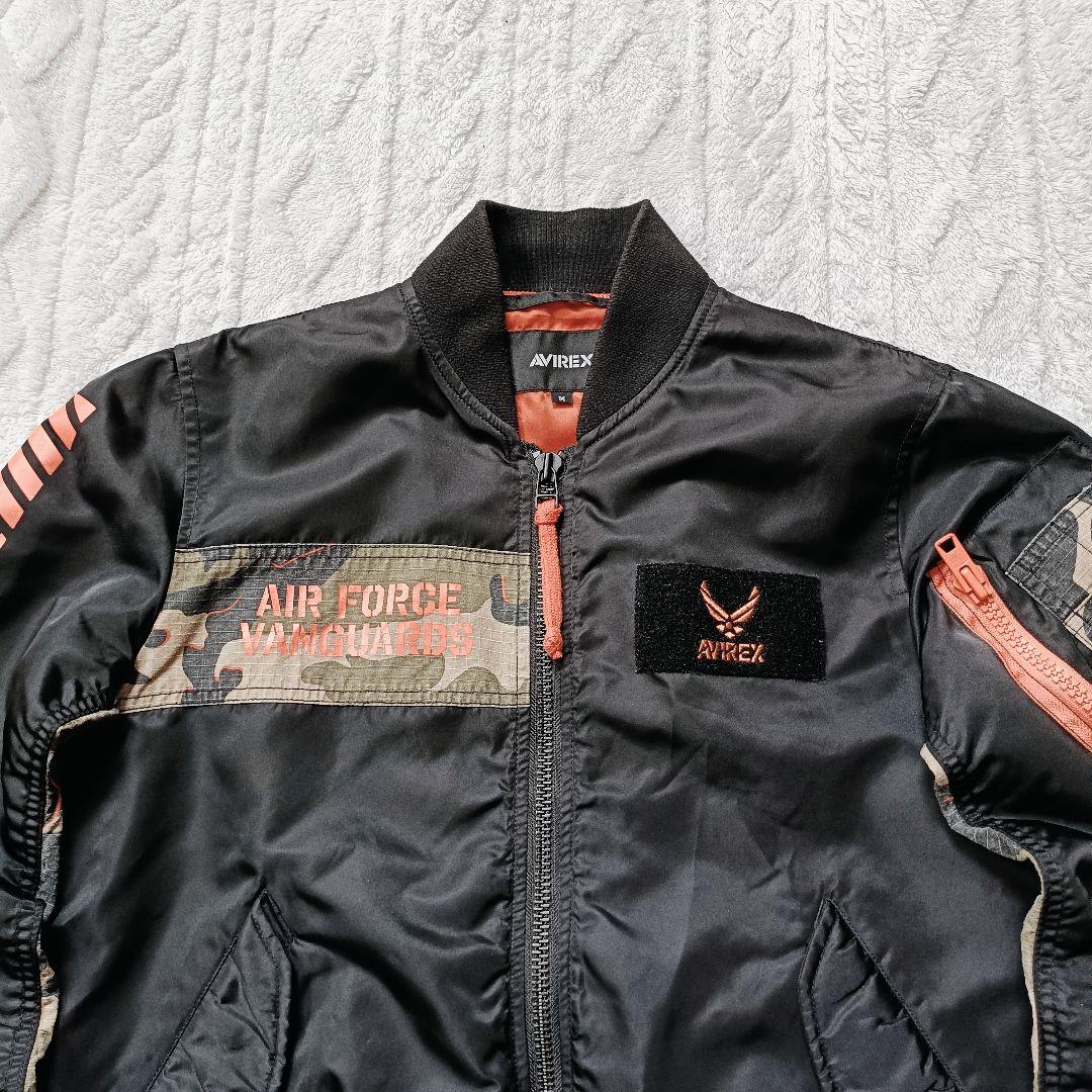 AVIREX リメイク COMBINATION MA-1 ブラック M