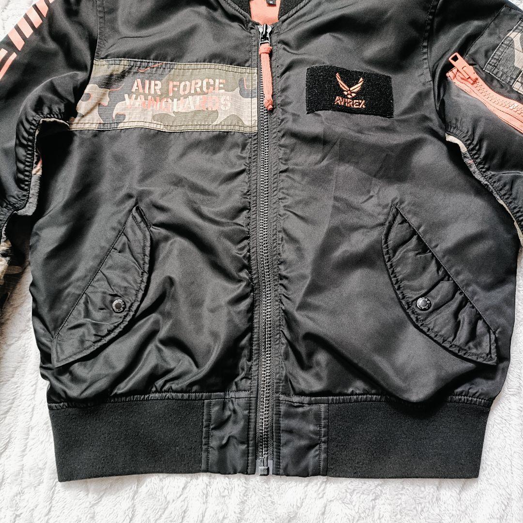 AVIREX リメイク COMBINATION MA-1 ブラック M