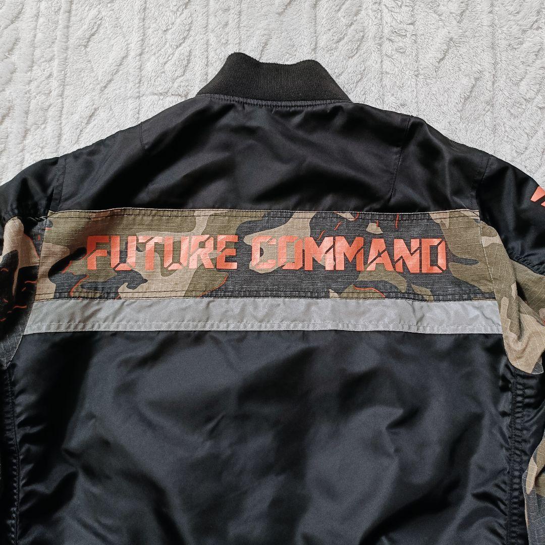 AVIREX リメイク COMBINATION MA-1 ブラック M