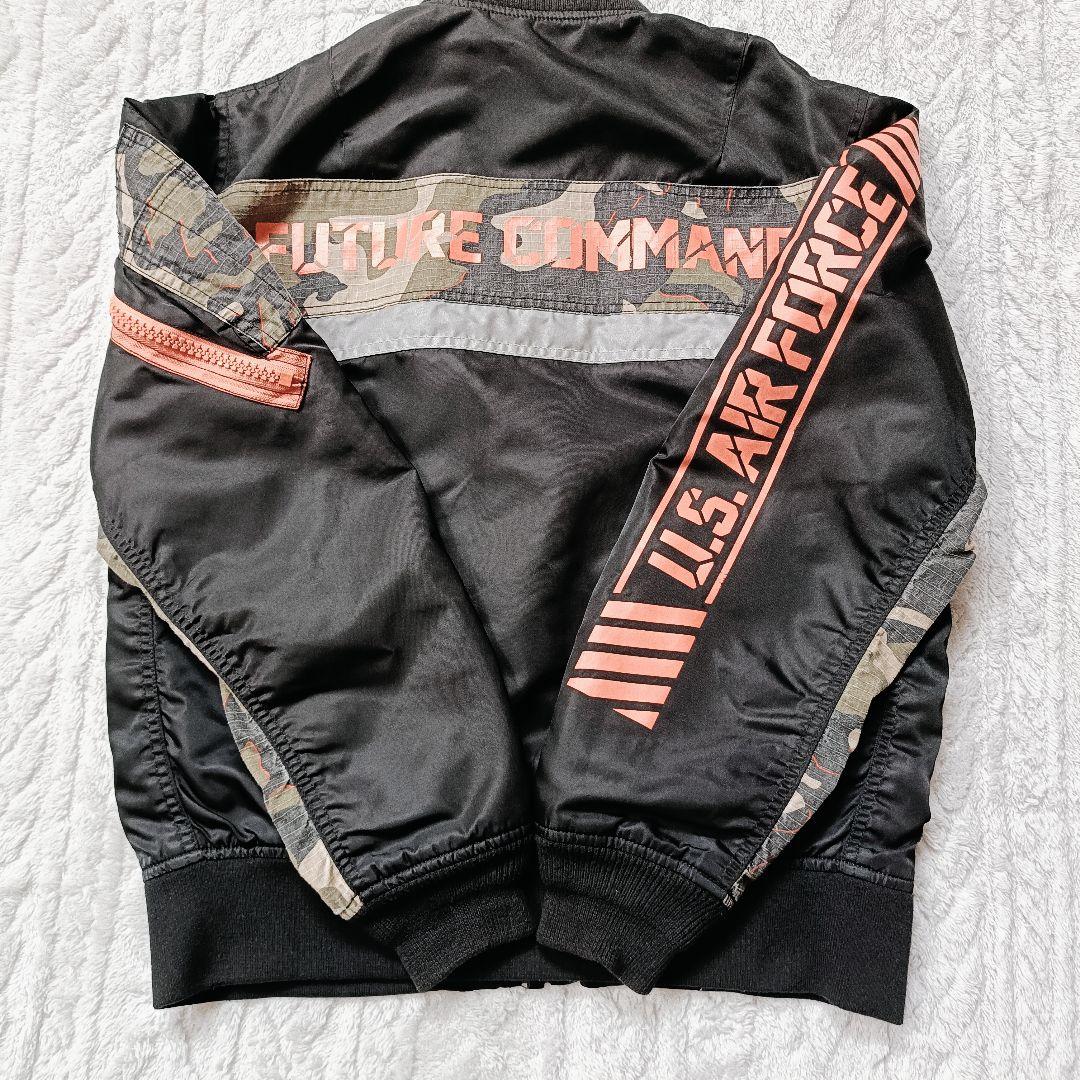 AVIREX リメイク COMBINATION MA-1 ブラック M