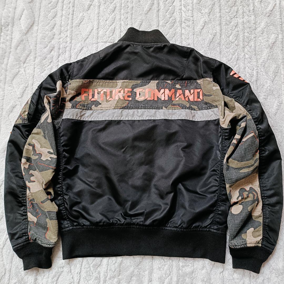 AVIREX リメイク COMBINATION MA-1 ブラック M