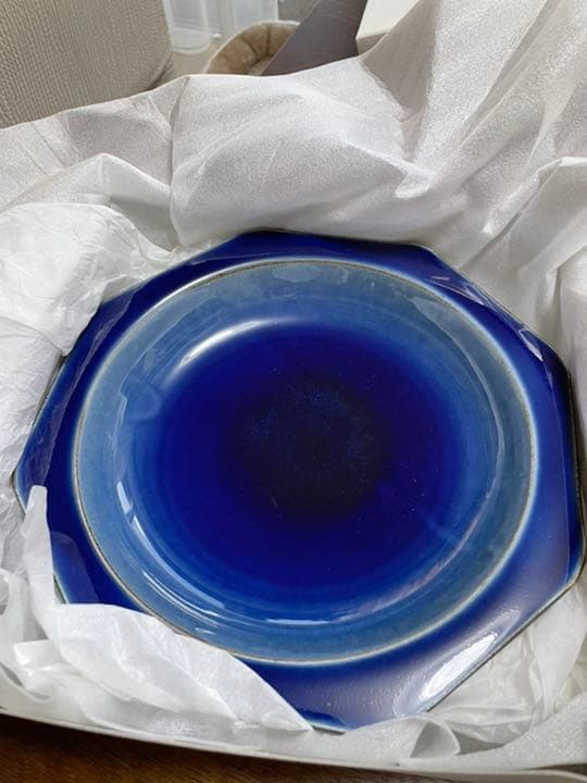 出西窯　お皿　八角　直径24センチ