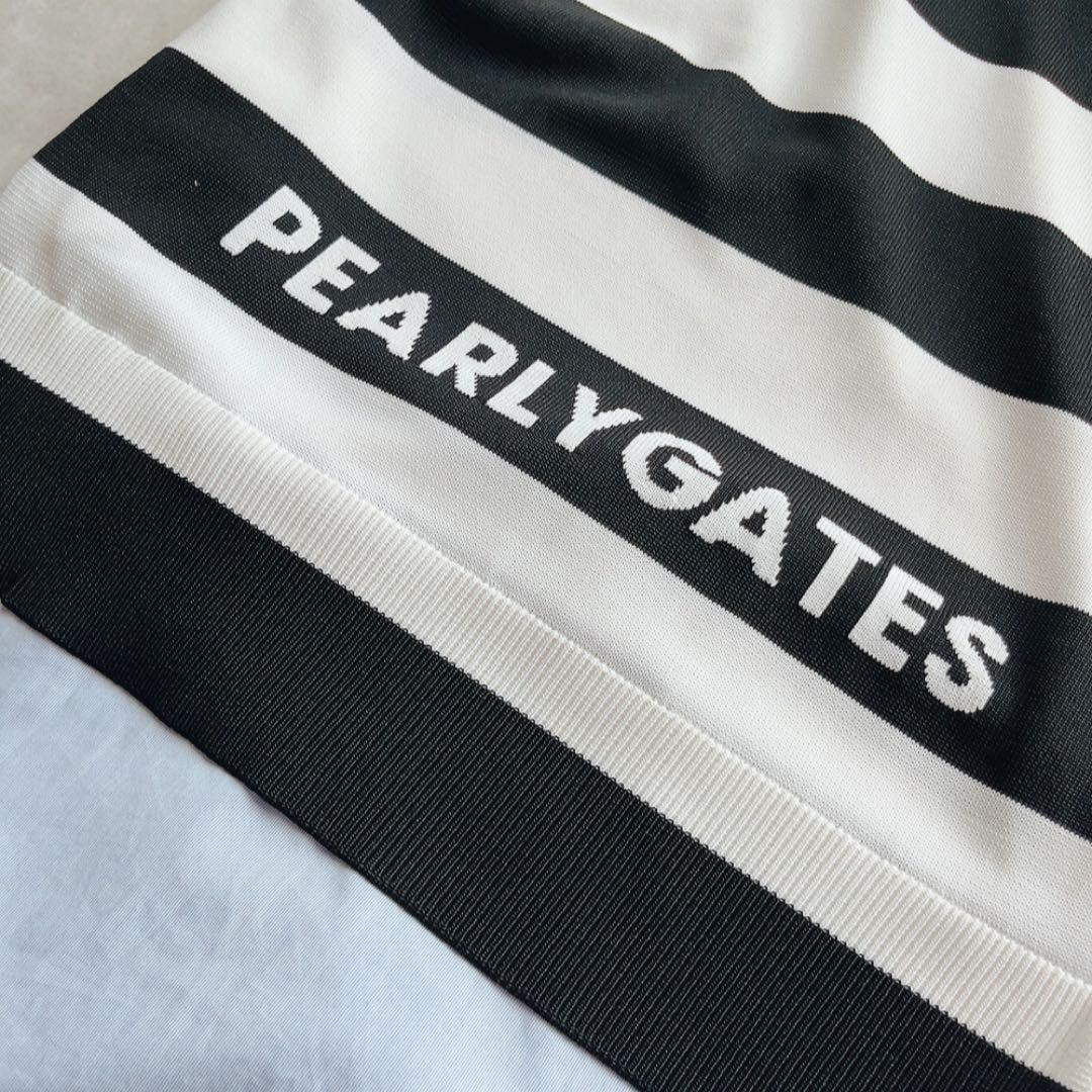 極美品　パーリーゲイツ　近年モデル　ワンピース　ボーダー　シャツ　モックネック