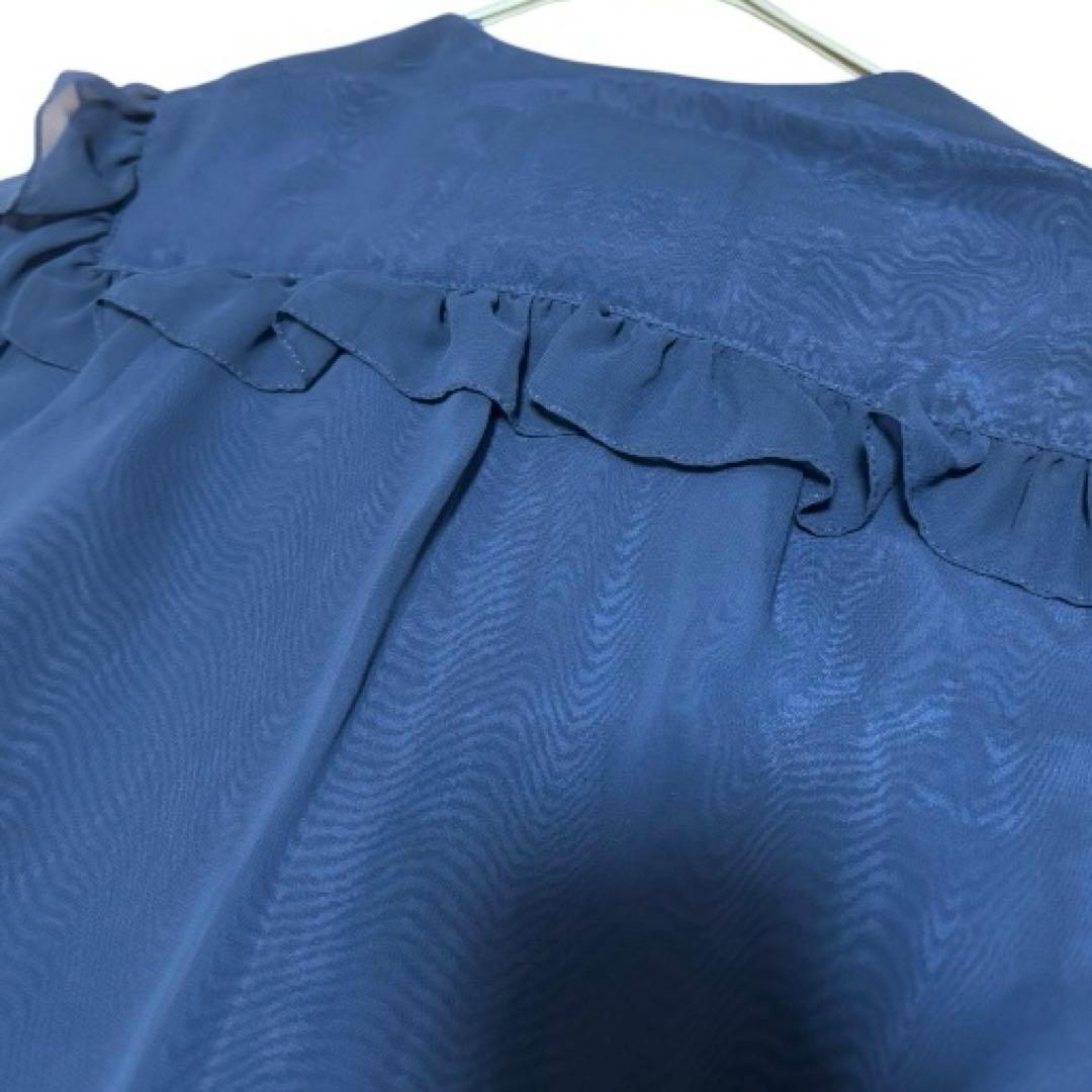 KIMIJIMA キミジマ ロングワンピース シースルー フリル シフォン