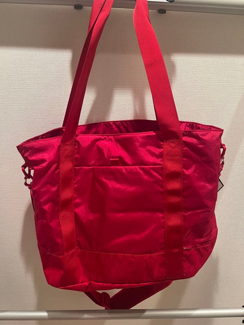 Supreme 赤 エコバッグ メッシュデザイン