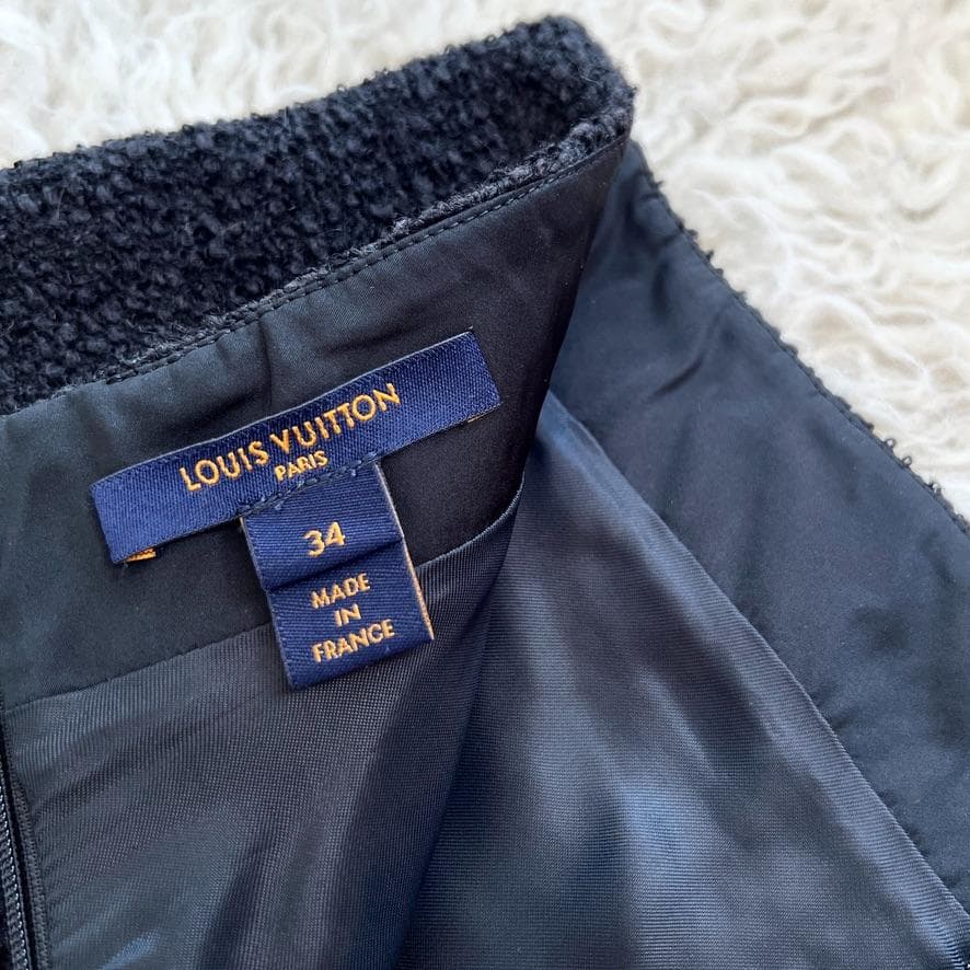 極美品★LOUIS VUITTON★現行★上質ツイード★Aライン★スカート