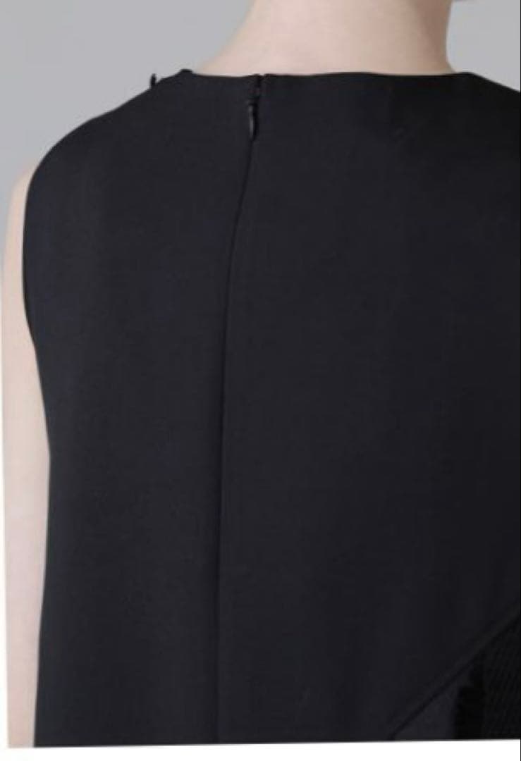 定価7万新品タグ付 アドーア フリンジストライプJQワンピース オールインワン黒