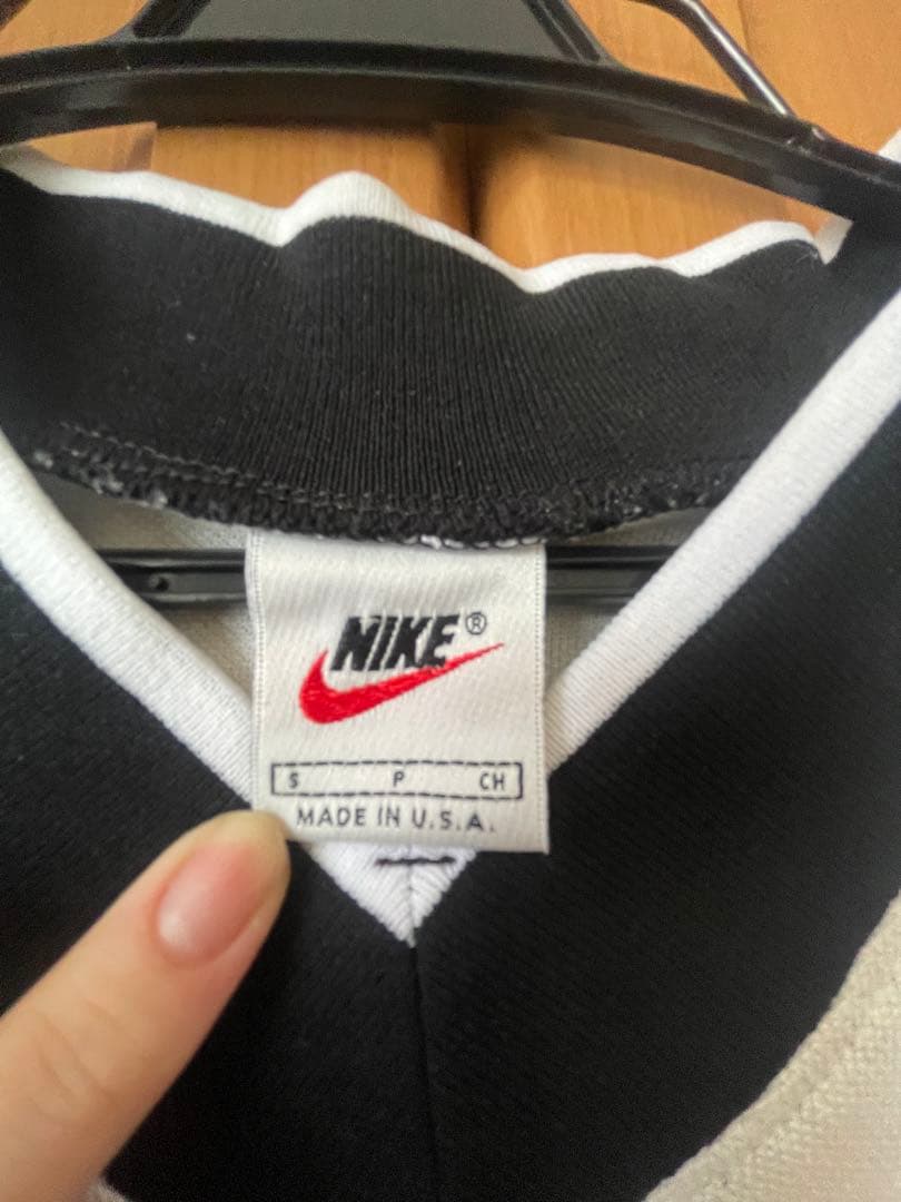 NIKE ナイキ ゲームシャツ USA製 90s ヴィンテージ S 白黒