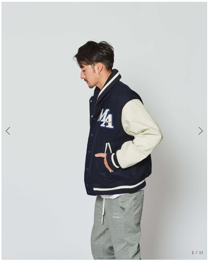 【超美品】muta MARINE × ACANTHUS スタジアムジャケット