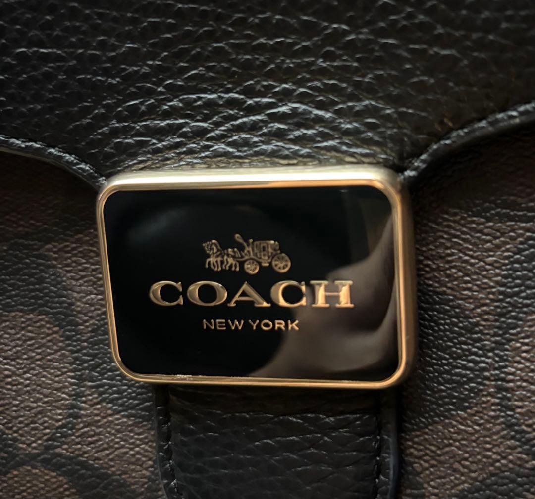 美品　コーチ　ペッパーサッチェル　ショルダーバッグ　2way シグネチャー