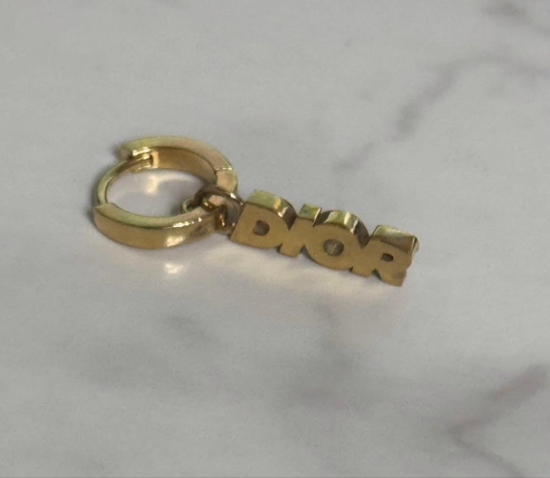 Dior Dior HOMME ロゴ フープピアス シルバー 925