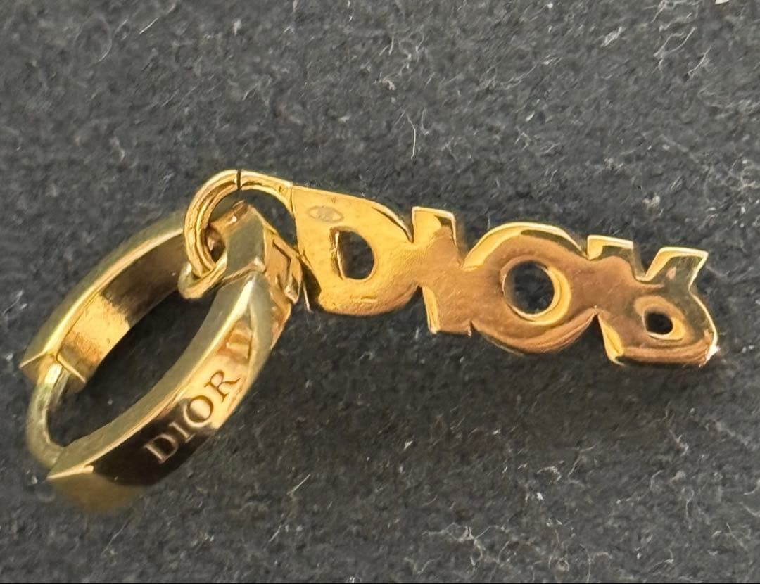 Dior Dior HOMME ロゴ フープピアス シルバー 925