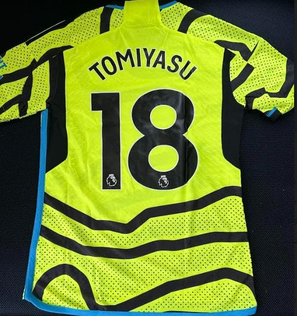 アーセナル　冨安健洋　オーセンティック アウェイ 2023-24 Mサイズ