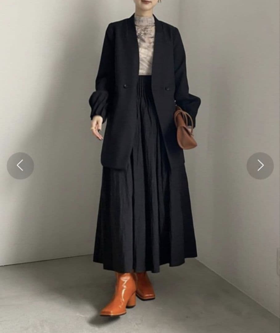 Ameri　RIB DOCKING TUCKED CUFFS JACKET