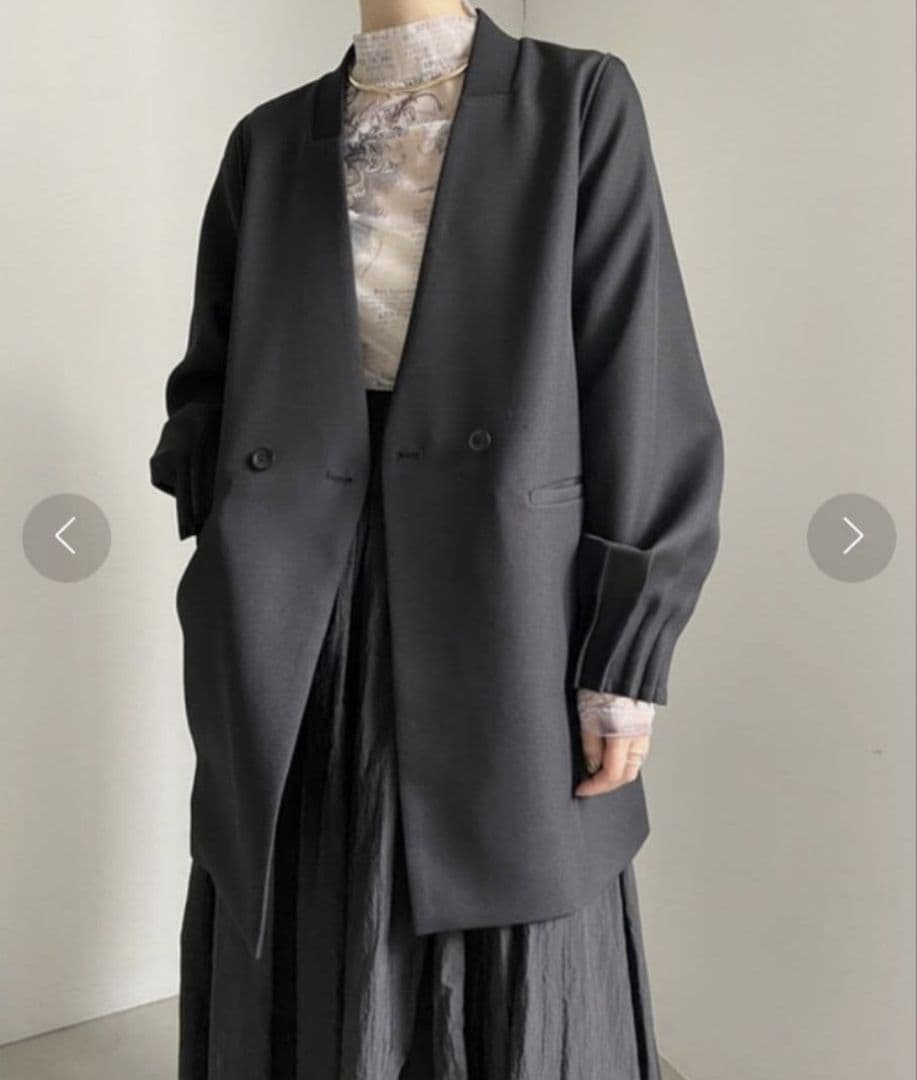 Ameri　RIB DOCKING TUCKED CUFFS JACKET