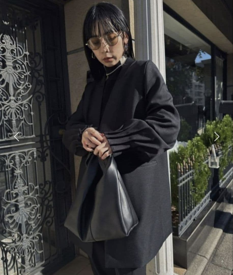 Ameri　RIB DOCKING TUCKED CUFFS JACKET