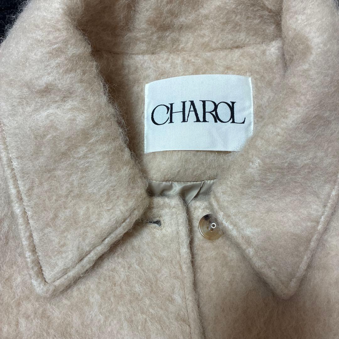 CHAROLラグランスリーブシャギーロングコート