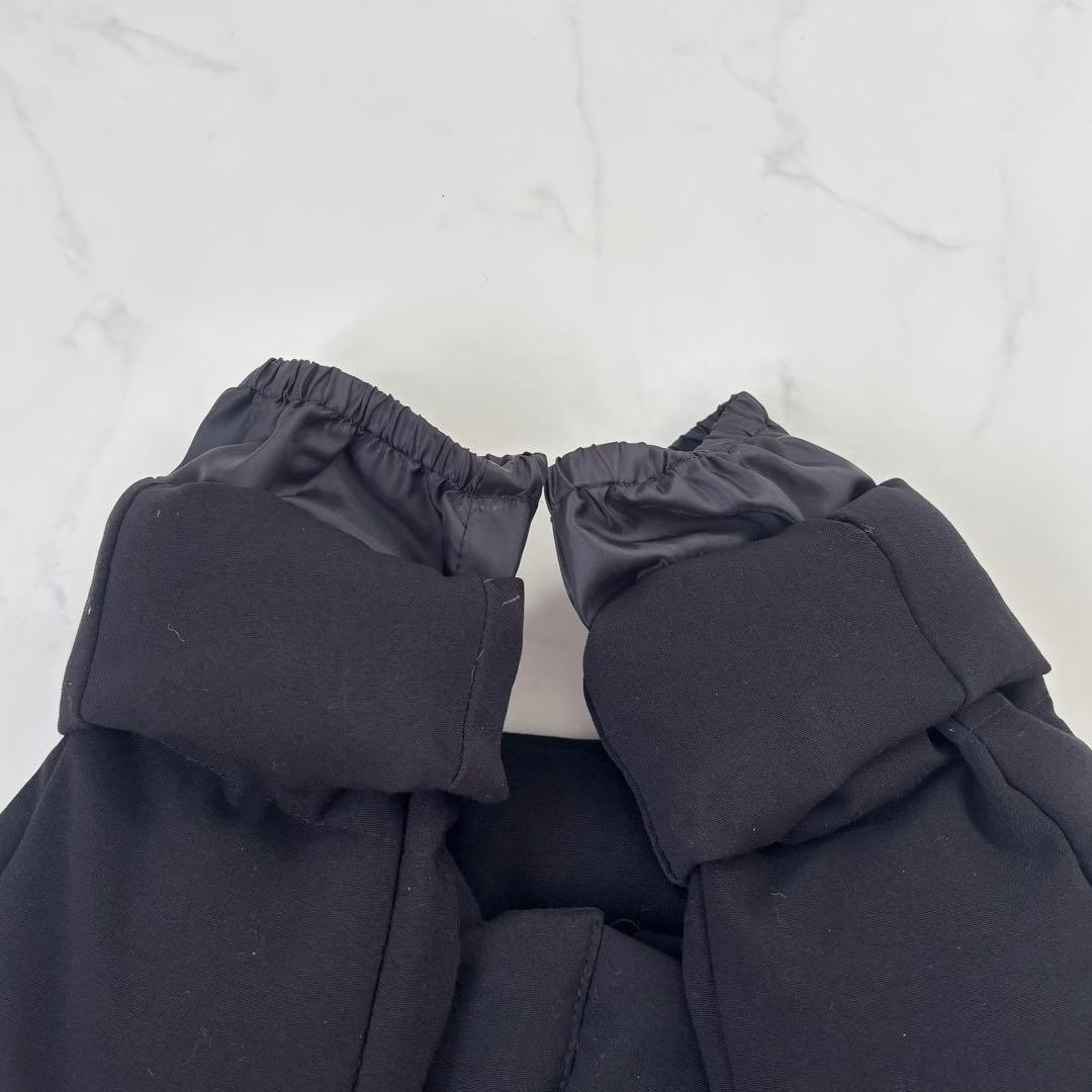 ルイルエブティック ウエストフィットロングダウンコート フォックス マット黒 M