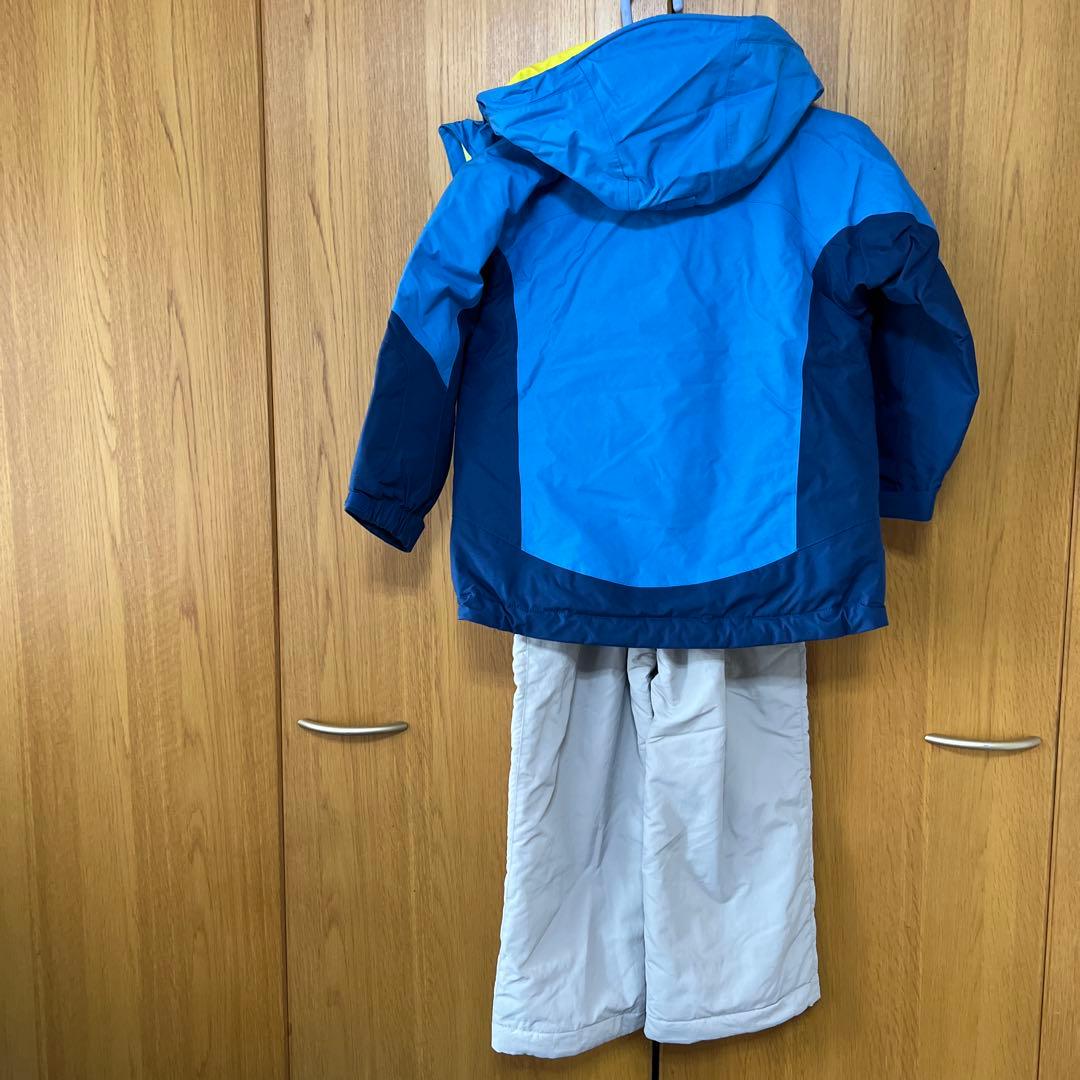 子ども用スキーウェア上下 青 110サイズモンベル