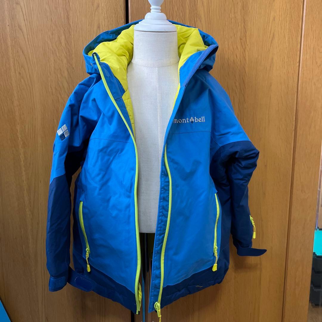 子ども用スキーウェア上下 青 110サイズモンベル