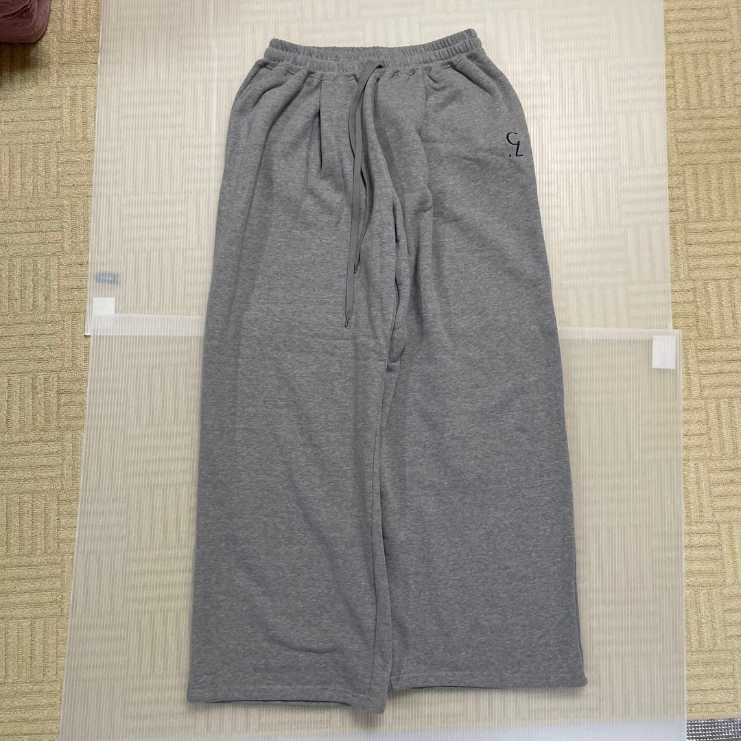 パンツ CLANE LOGO SWEAT TUCK WIDE PANTS