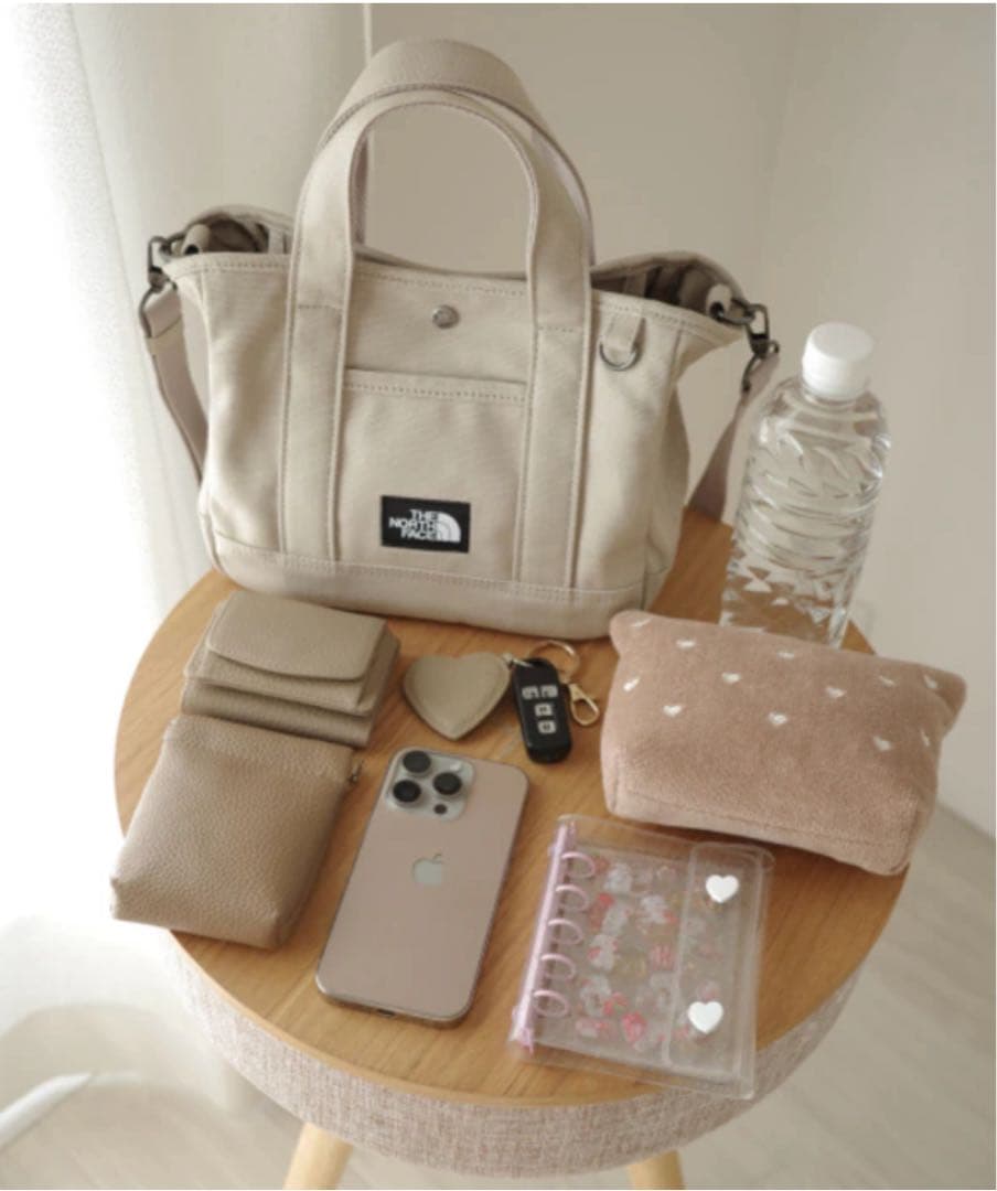 THE NORTH FACE ベージュ ショルダーバッグ トート