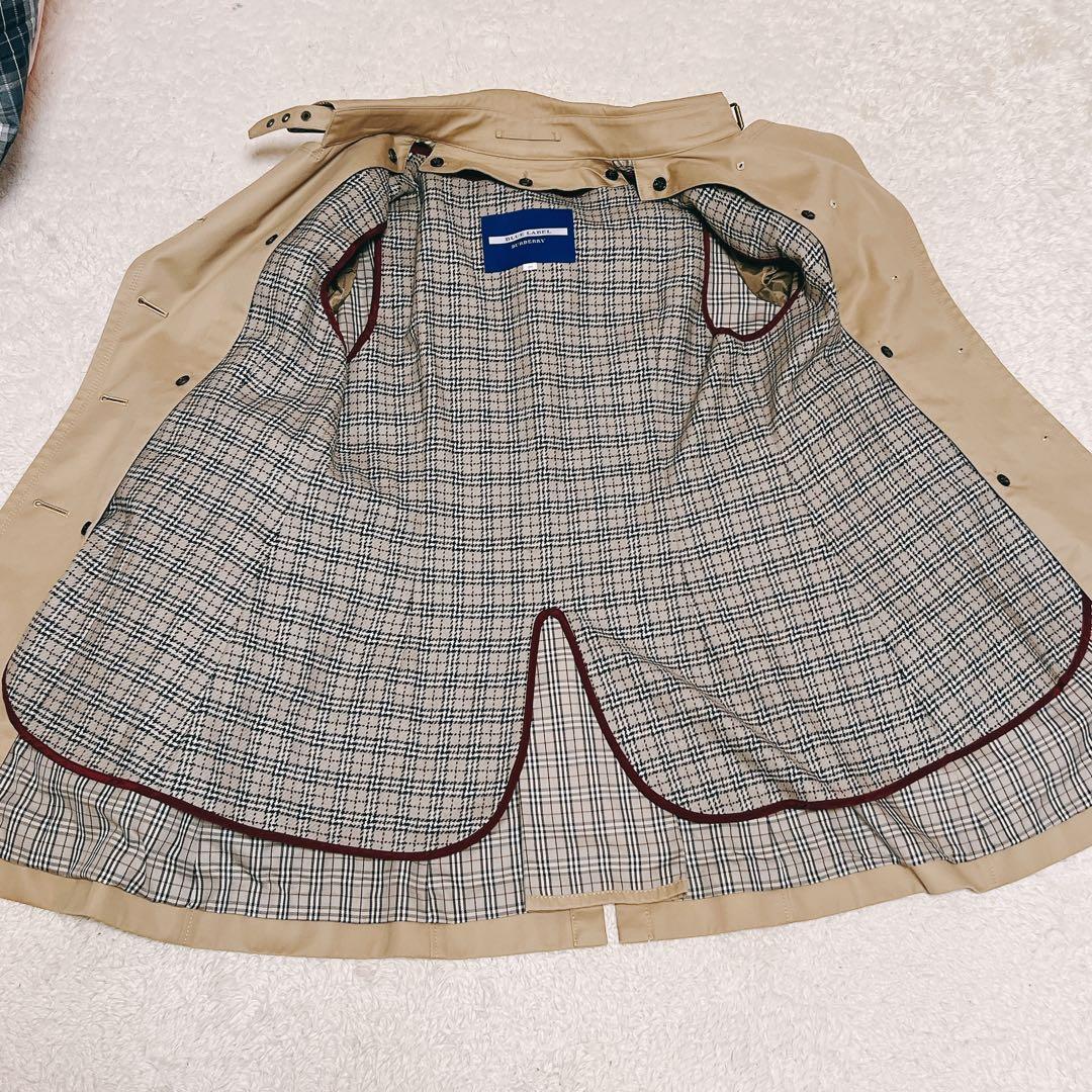 バーバリーブルーレーベル　　トレンチコート　ノバチェック　ライナー付き